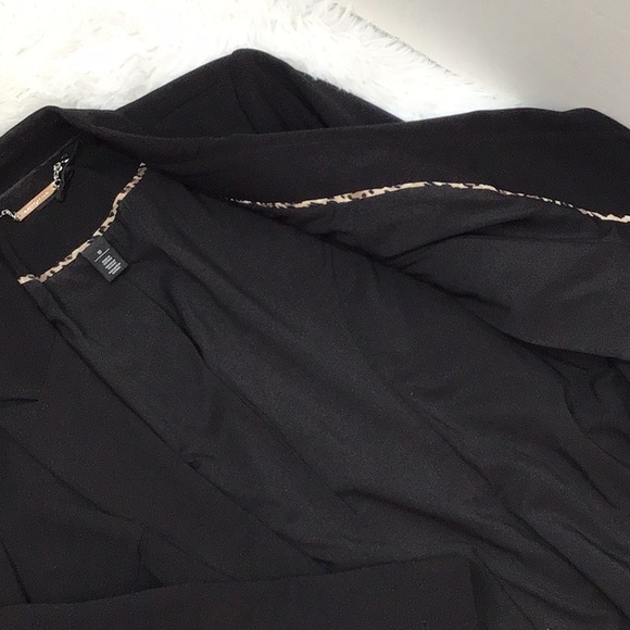 WHBM black one button blazer 10 - Picture 10 of 12